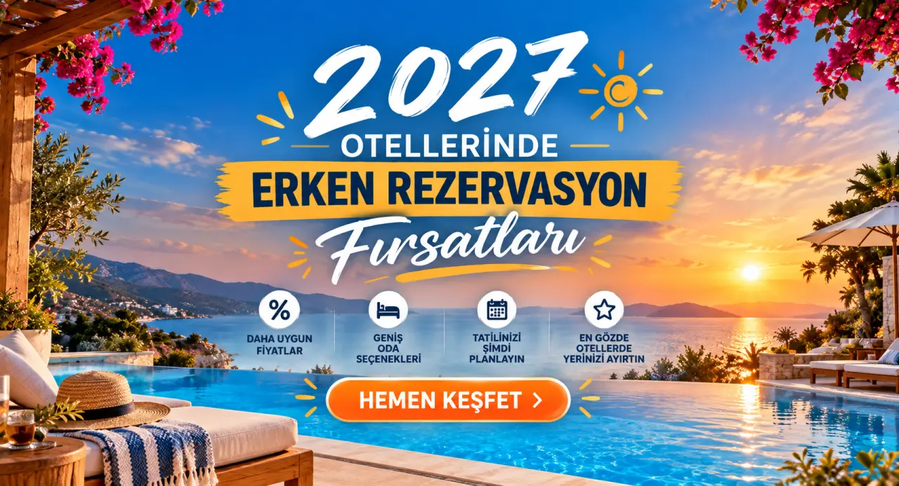 Seçili otellerde erken rezervasyon fırsatları